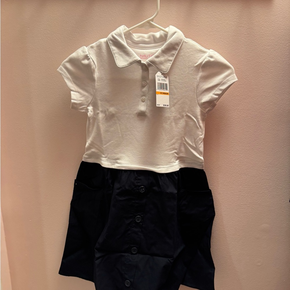 Nautica White Button-Up dress